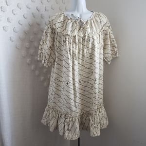 Ivana Helsinki Paola Suhonen  White and Gold Prairie dress